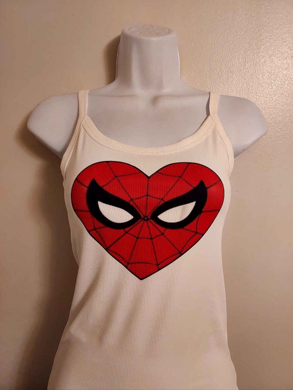 Spiderman heart tank top Spiderman heart shirt Spiderman crop top